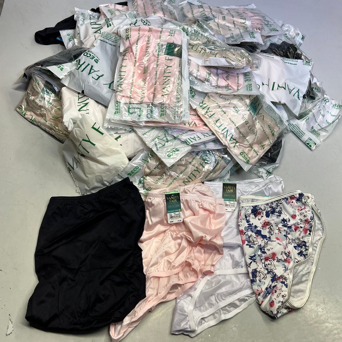 ZA@ VANITIY FAIR Lot Of Assorted Style Underwear Women's Variety of Sz Multicolor