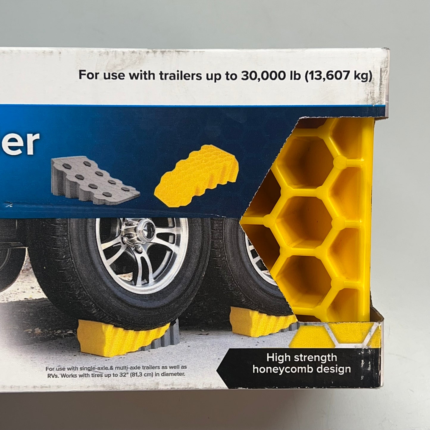 CAMCO Honeycomb Curved Camper/RV Leveler Chock 4" Lift Yellow/Black 44428