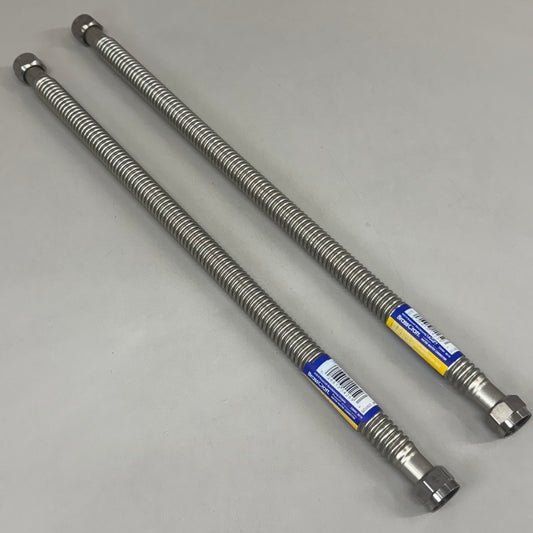 ZA@ BRASSCRAFT (2 PACK) Water Heater Connector 3/4" FIP 24"x 3/4" SWB00-24N