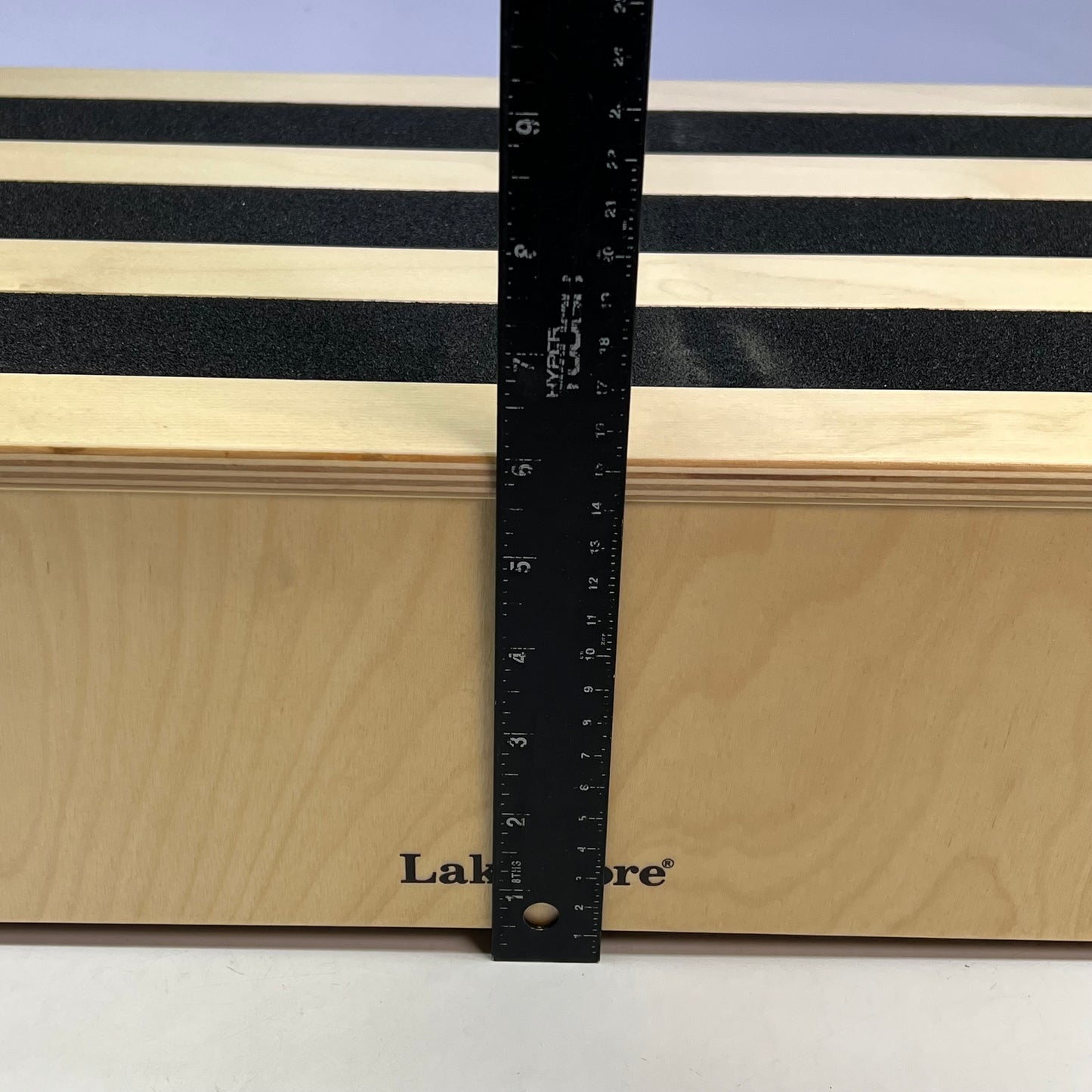 LAKESHORE No-Slip Classroom Step Stool Sturdy Birch 27"w x 12"d x 6"h JJ424