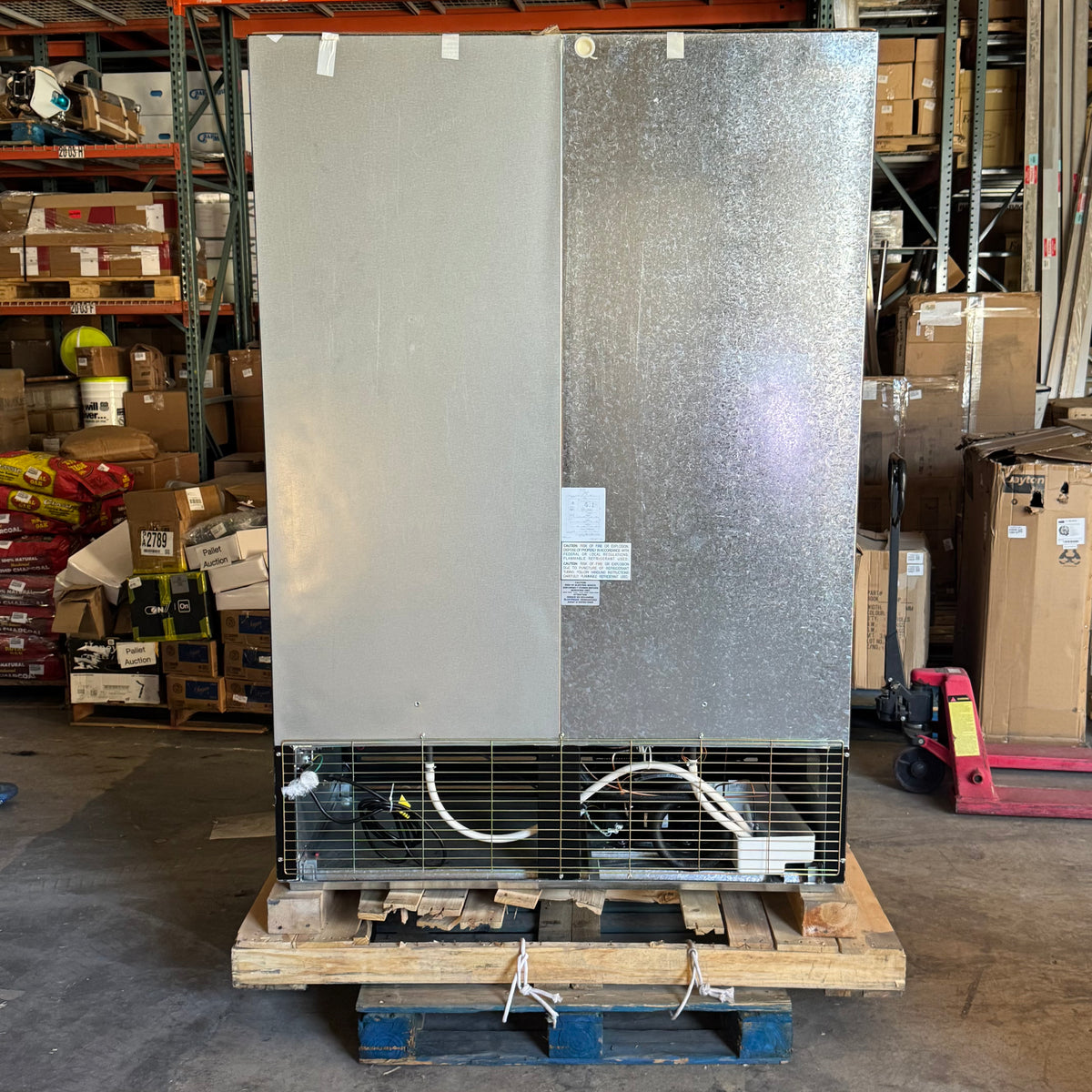 IMBERA Commercial Glass Door Refrigerator 115V R290 - Yellow VRD43