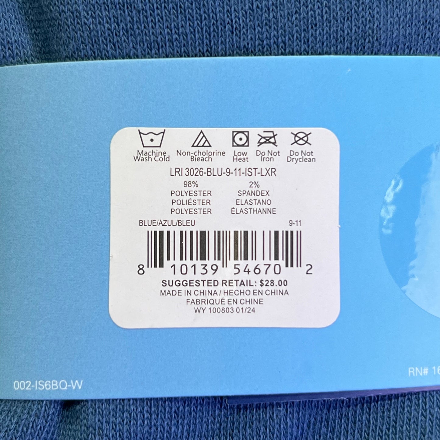 ISOTONER (6 PAIR) Quarter Socks Women's Sz 4-10, Blue