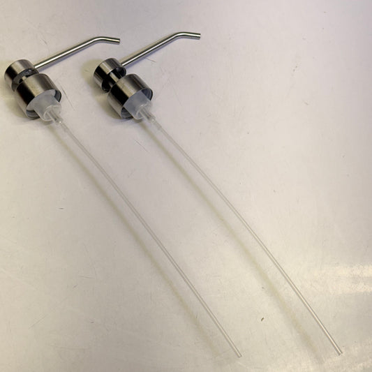 ZA@ HOME STORE (2 PACK) Elegant Flat Top Stainless Steel Nozzles For 1 Gallon Sz Nickel AS-IS