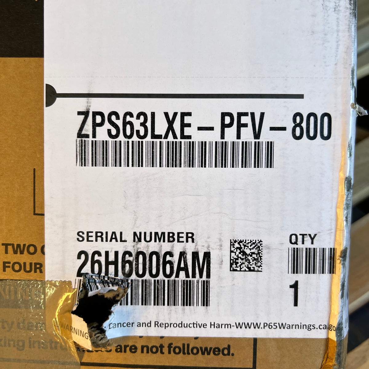 COPELAND Scroll Compressor 208-230V 1 PH Black ZPS63LXW-PFV-800 (New Other, Minor Cosmetic Dent)