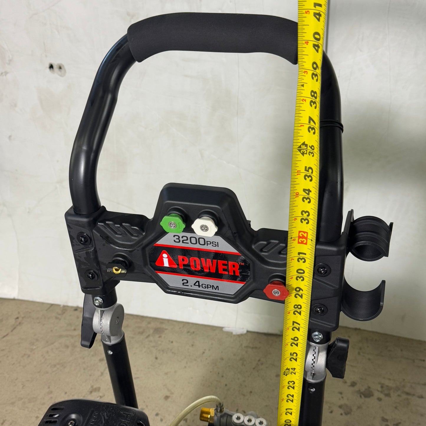 ZA@ POWER Pressure Washer 3200 PSI Deep Cleaning Axial Cam Pump PWF3201SH Sz 40”Hx17”Lx12”W (AS-IS, Used)