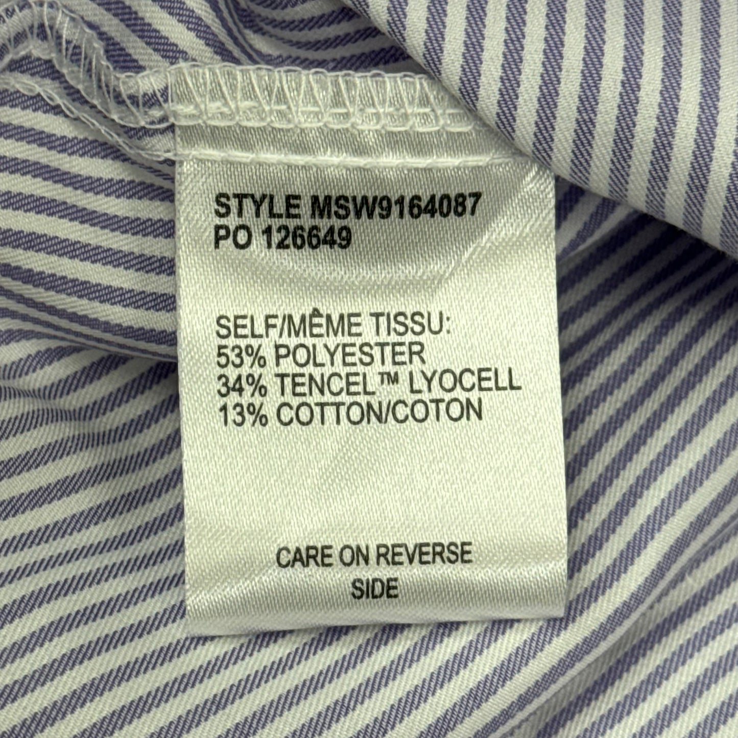 CINCH Long Sleeve & Shirt Tail Stripe Button Down Top Women's SZ M Purple MSW9164087