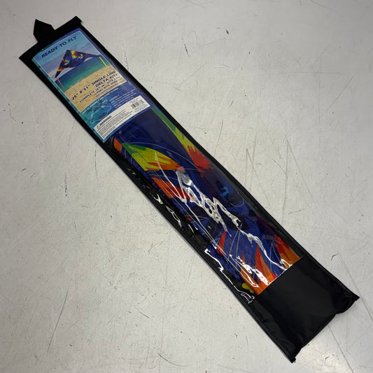 SURFGEAR Single Line Tropical-Designed Delta Kite - Complete Set with Kite Line & Winder Sz 25" x 51" KIT2 DELTA KITE