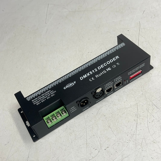 CHINLY Decoder 30 Ch Rgb Led Strip Light Dimmer 24V Controller QJ-30CHDMX