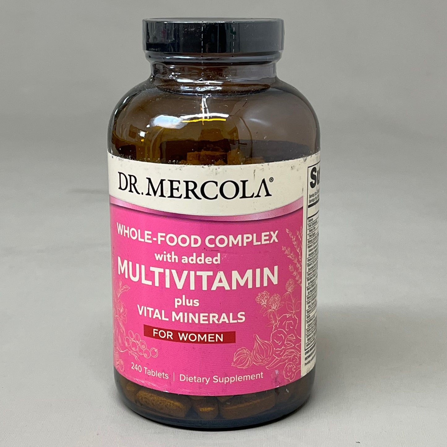 DR. MERCOLA Whole-Food Complex Multivitamin Plus Vital Minerals for Women 240 Tablets BB08/27