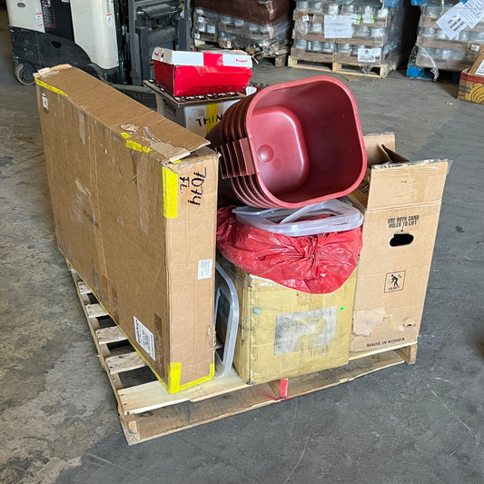ZA@ Pallet of Emblem for Commercial Pizza Oven, Red Container, Coding Labels, Door Panel Cover, Etc... (AS-IS)