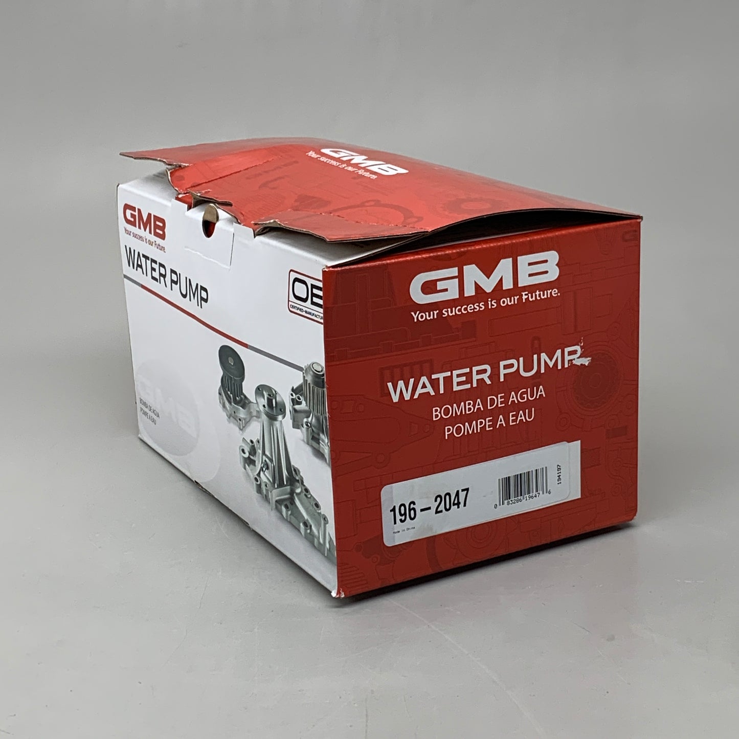 GMB Cast Iron Engine Water Pump 194197 196-2047