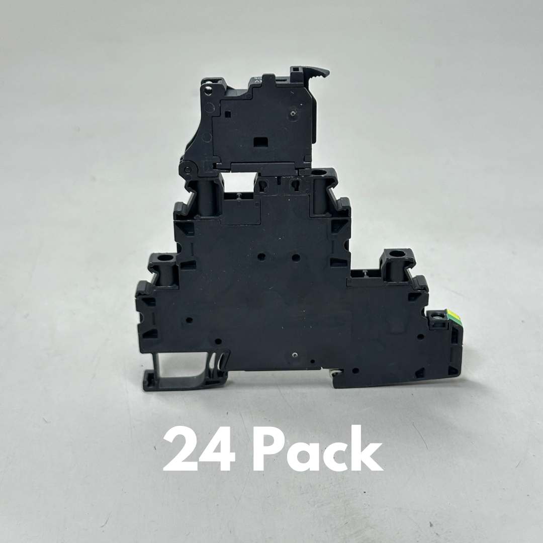 PHOENIX 24PK Contact UT 4-PE/L/HESILA 250 (5X20) Fuse Modular Terminal Block Black