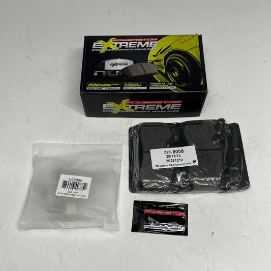 POWER STOP Street Performance Carbon Fiber Ceramic Brake Pads Z26-8008