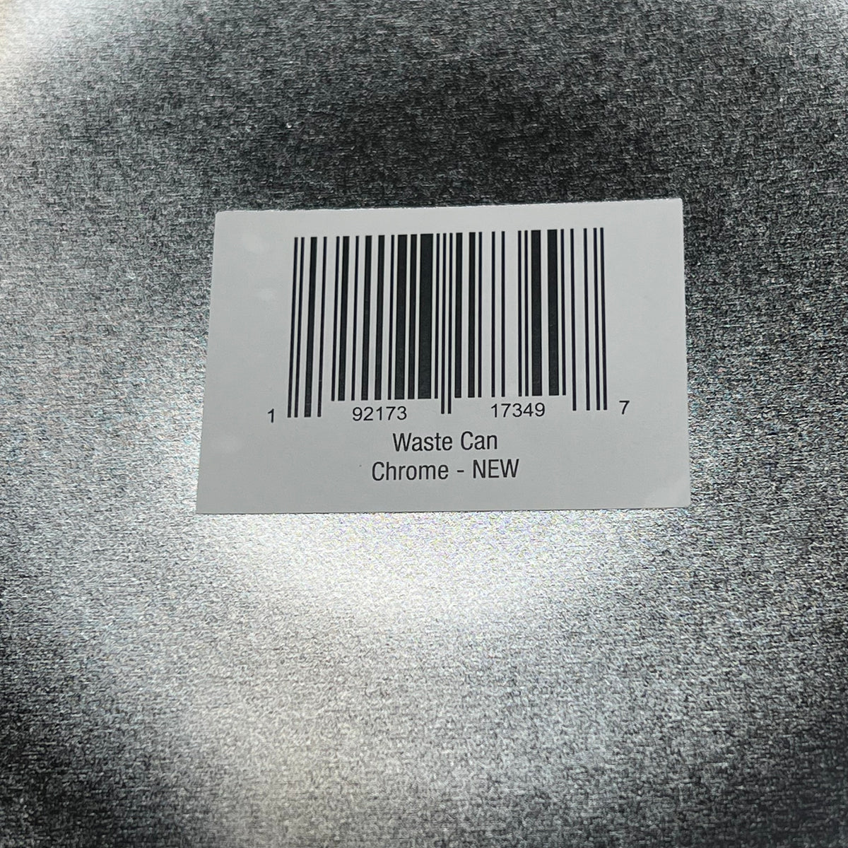 M DESIGN Restroom Waste Can W/ Padded Bottom 9"Dia x10"H Chrome RTA280