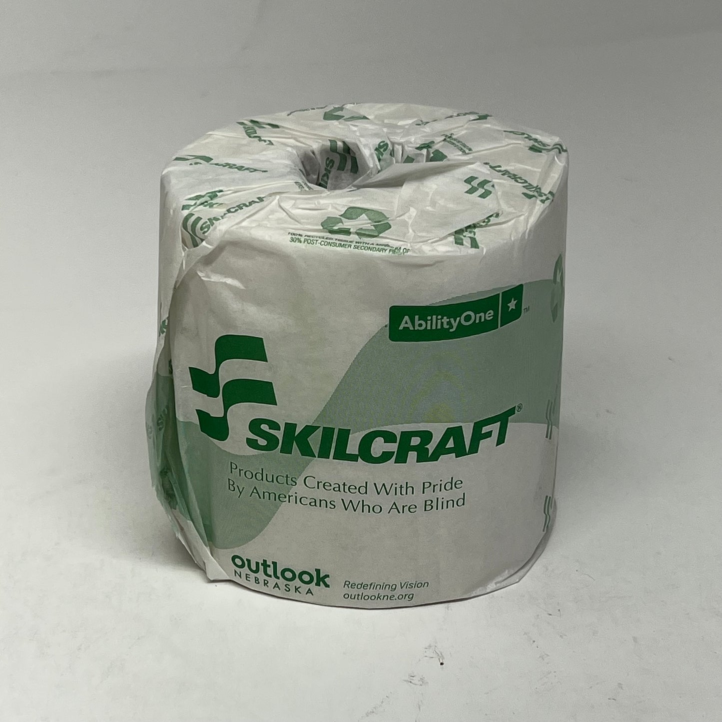 ZA@ SKILLCRAFT (96 ROLLS) Toilet Paper 2 Ply Individually Wrapped  550 Sheets Per Roll White