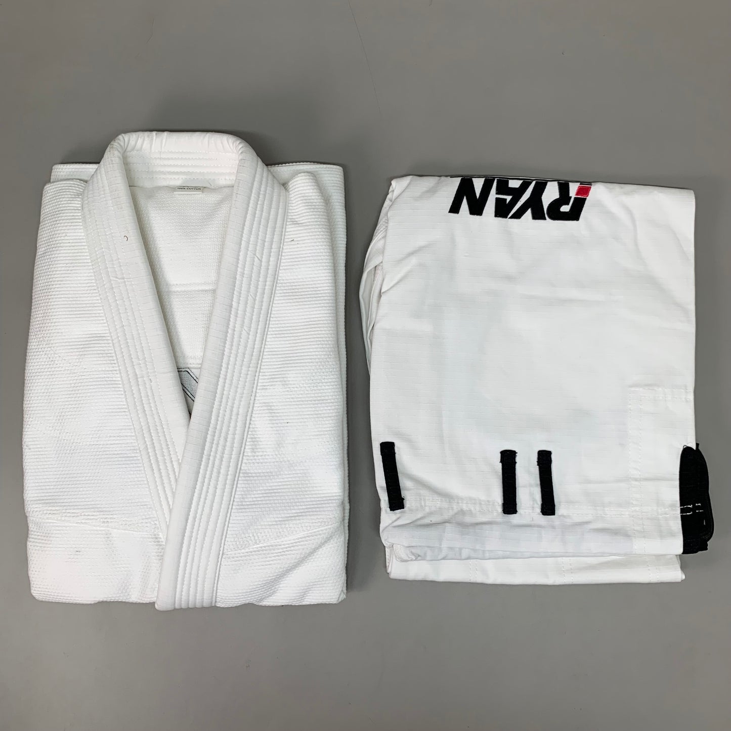 RYAN Jiu Jitsu Gear Pants and Gi Adult Size White