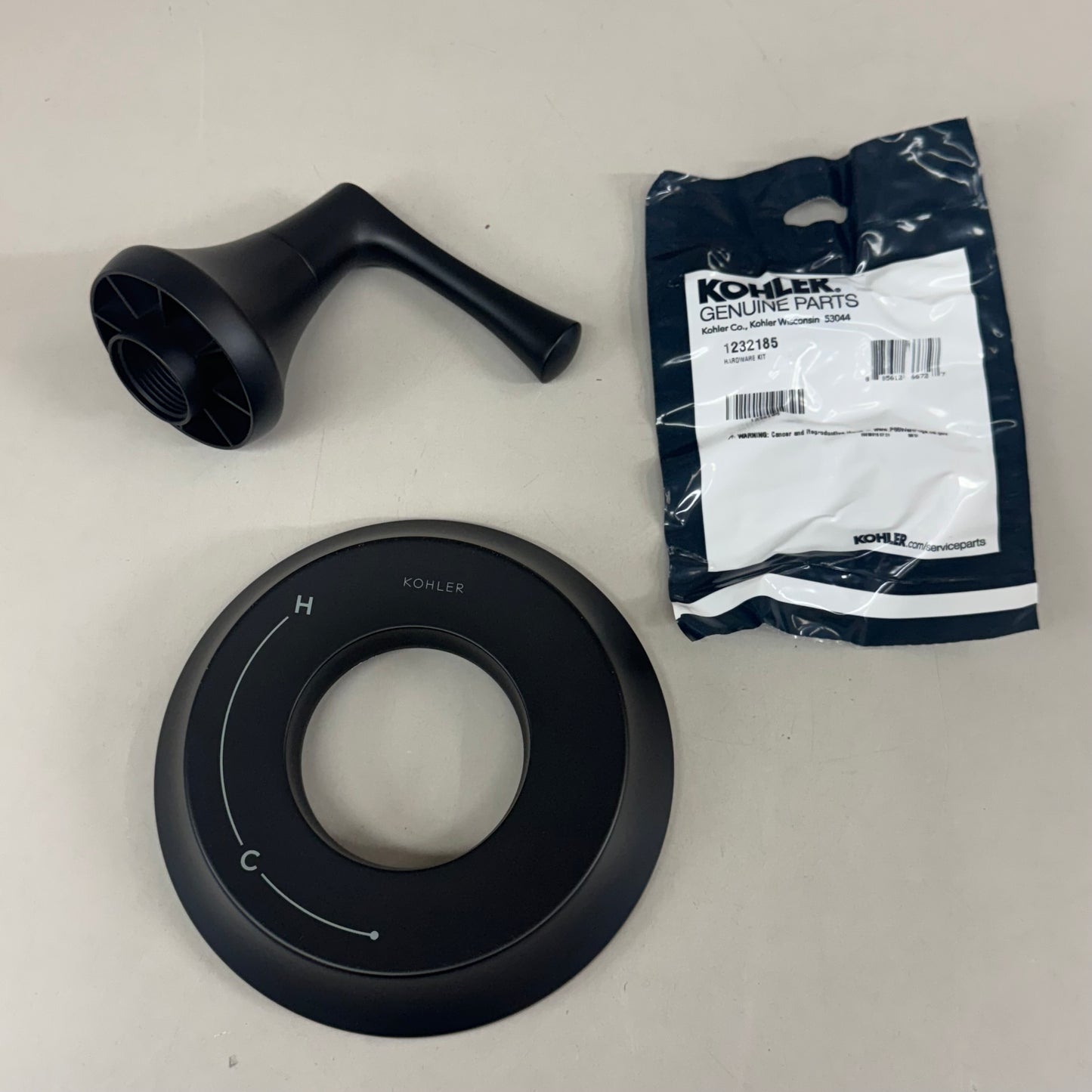 KOHLER Buckley Nort Valve Trim Only Single Handle Matte Black TS35939-4-BL