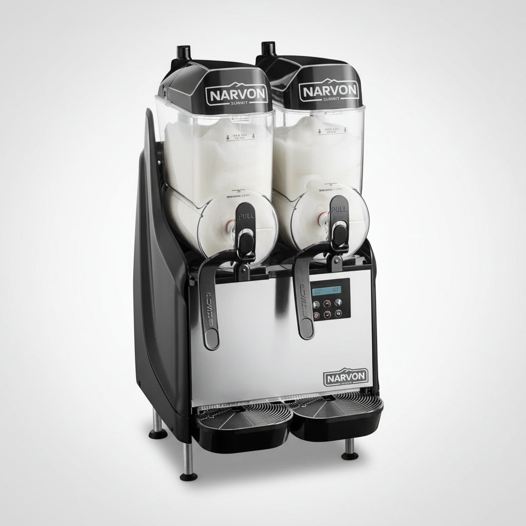 NARVON Double Pourover Granita Slushy Frozen Beverage Machine 1100W 378NSSM2