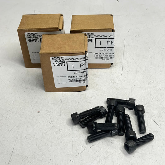 ZA@ SBE VARVIT (5 PACK, 10 EACH) Hex Head Screws  12.9M 12X40 09121212040PPK010