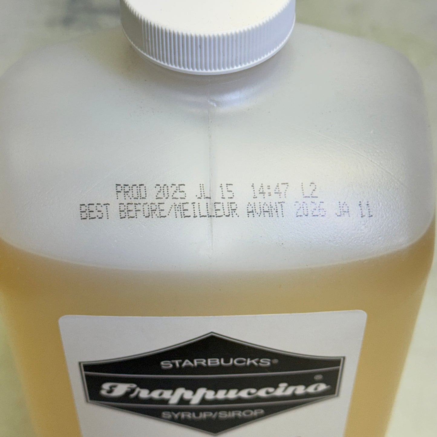 ZA@ STARBUCKS (4 PACK) Frappuccino Creme Flavored Syrup (1.86 L/bottle) BB 01/26