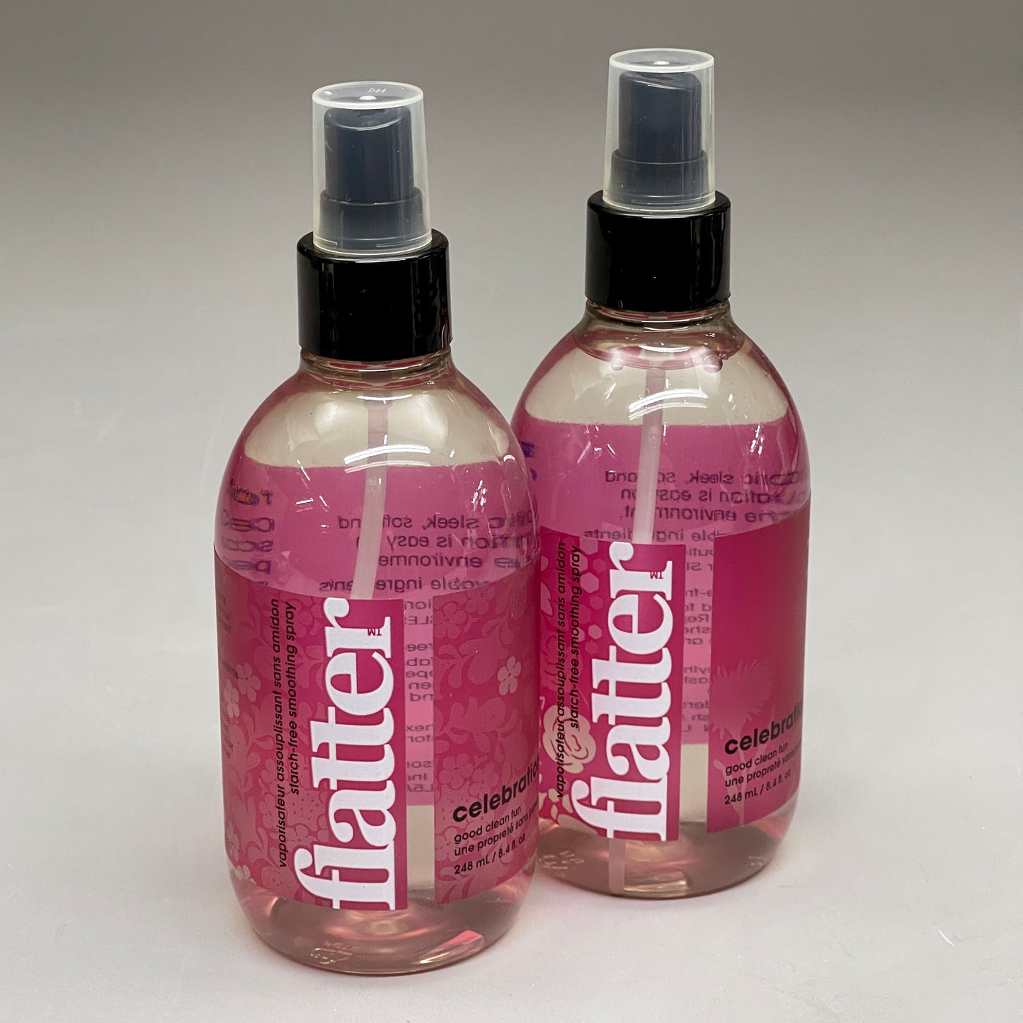 FLATTER (2 PACK) Celebration Smoothing Fabric Spray 8.4 fl oz R-F08G