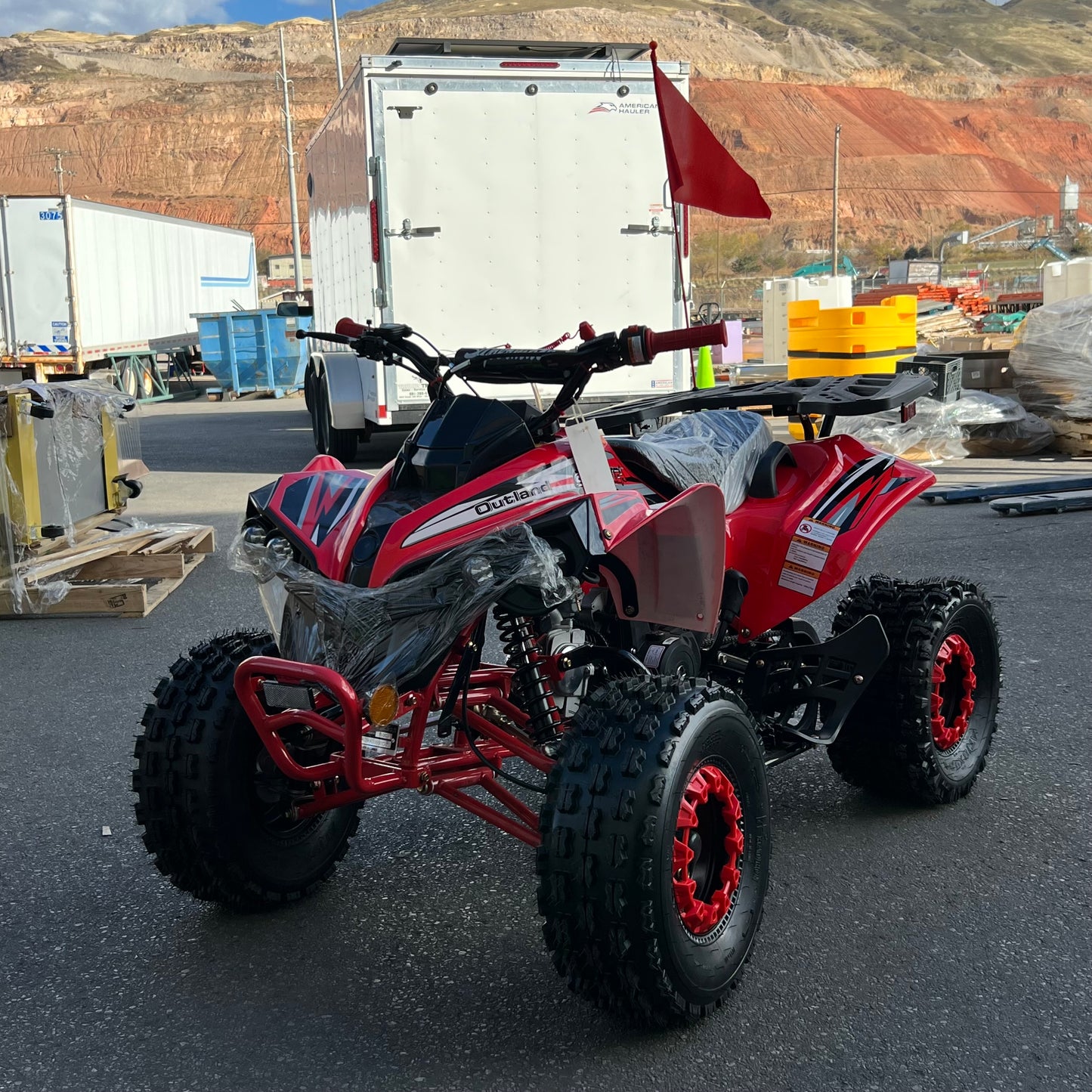 ZA@ SUPERMACH 125cc ATV, Red CT125-8 (New Other, Minor Cosmetic Damage)