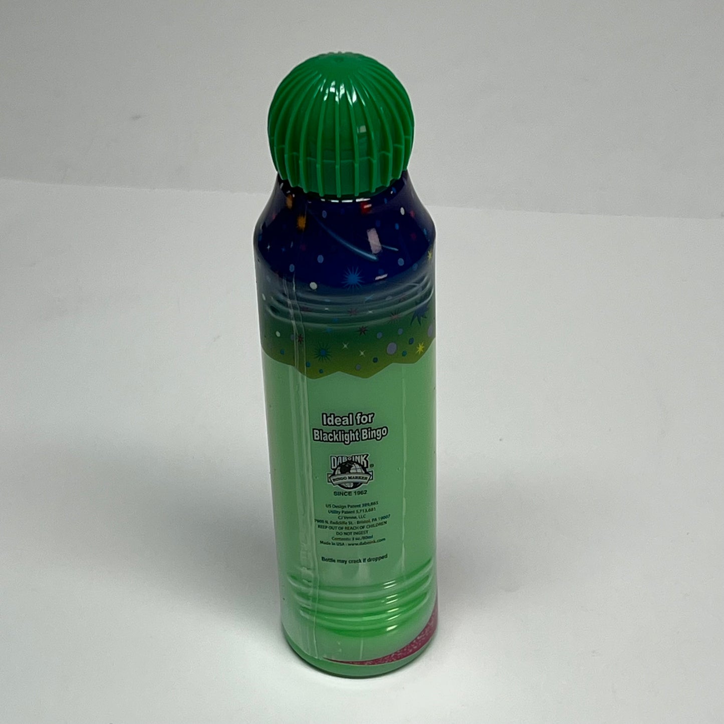DAB O INK (12 PACK) Super Bright Full Fluorescent Bingo Ink Marker 3oz Green