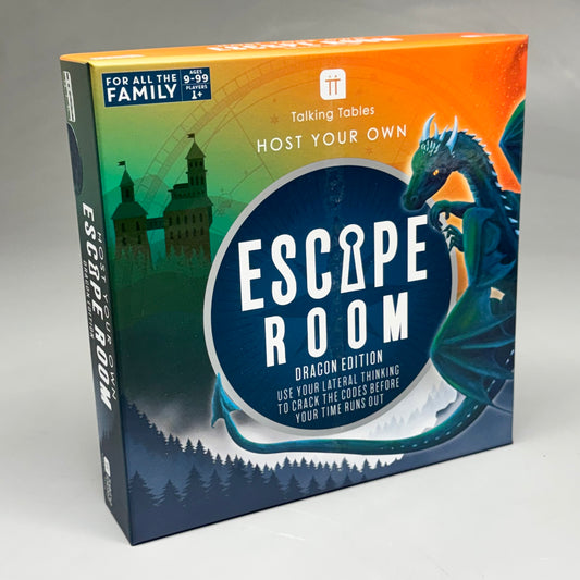 TALKING TABLES Host Your Own Escape Room Dragon Edition Board Game HOSTFAM-ESCAPE-DRGN