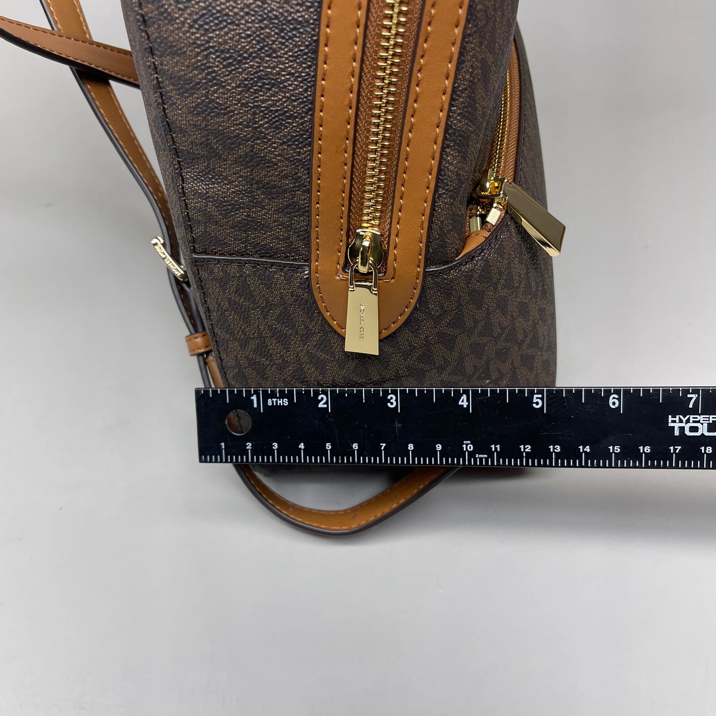 MICHAEL KORS Valerie Backpack Purse Brown / Acorn 38F2G9VB2B