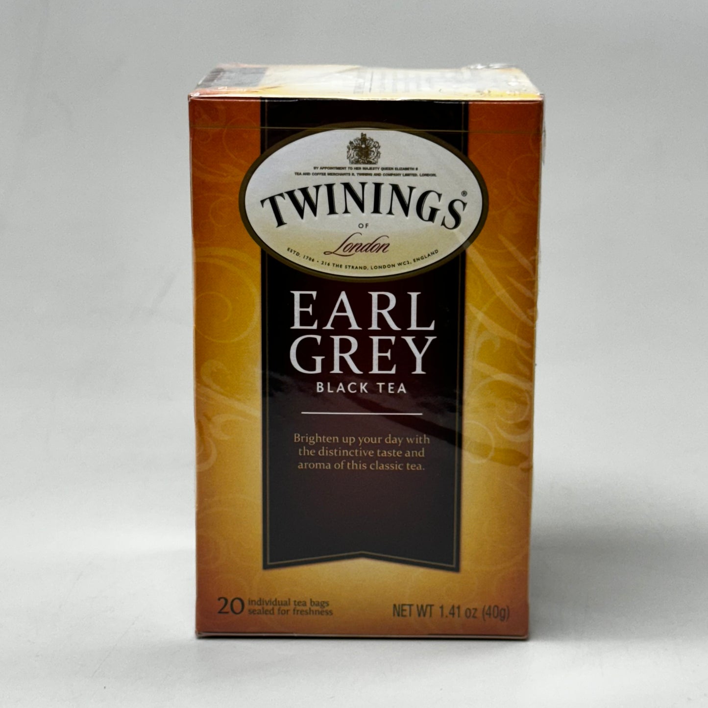 TWININGS of London (6 PACK) EARL GREY Black Tea 20 Bags per box 15346 Exp 4/25