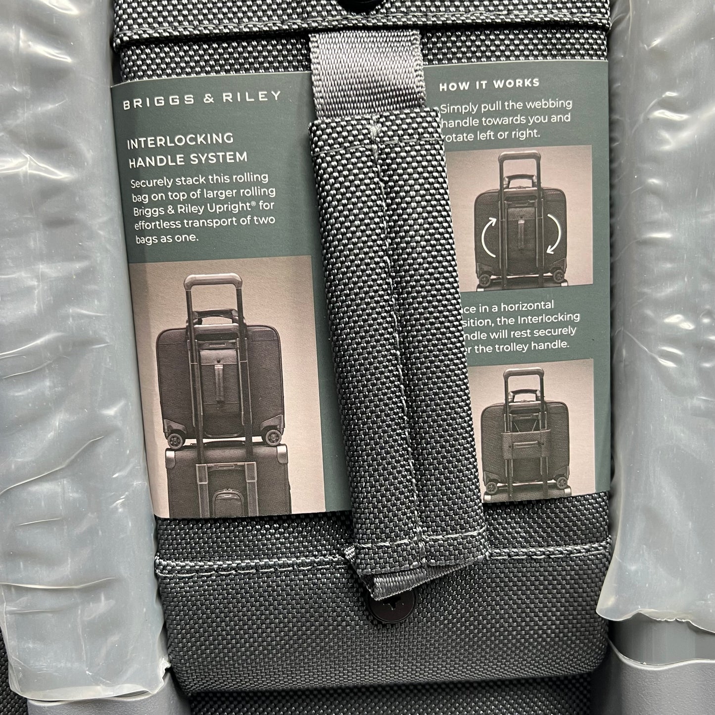 BRIGGS & RILEY Cabin Spinner Suit Case Smart Packing 14x14x8" Grey BLU116SP-10