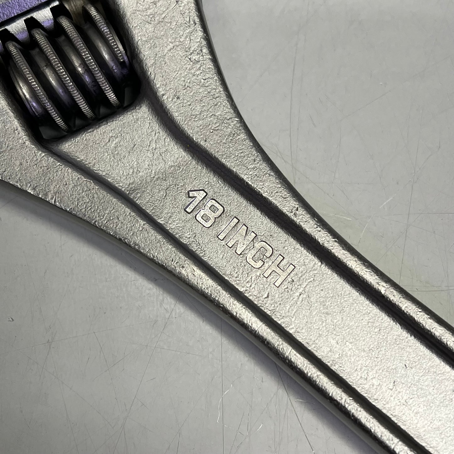 WRIGHT Alloy Steel Adjustable Wrench Tool 18" - 2-1/8" Chrome Plated 9AC18