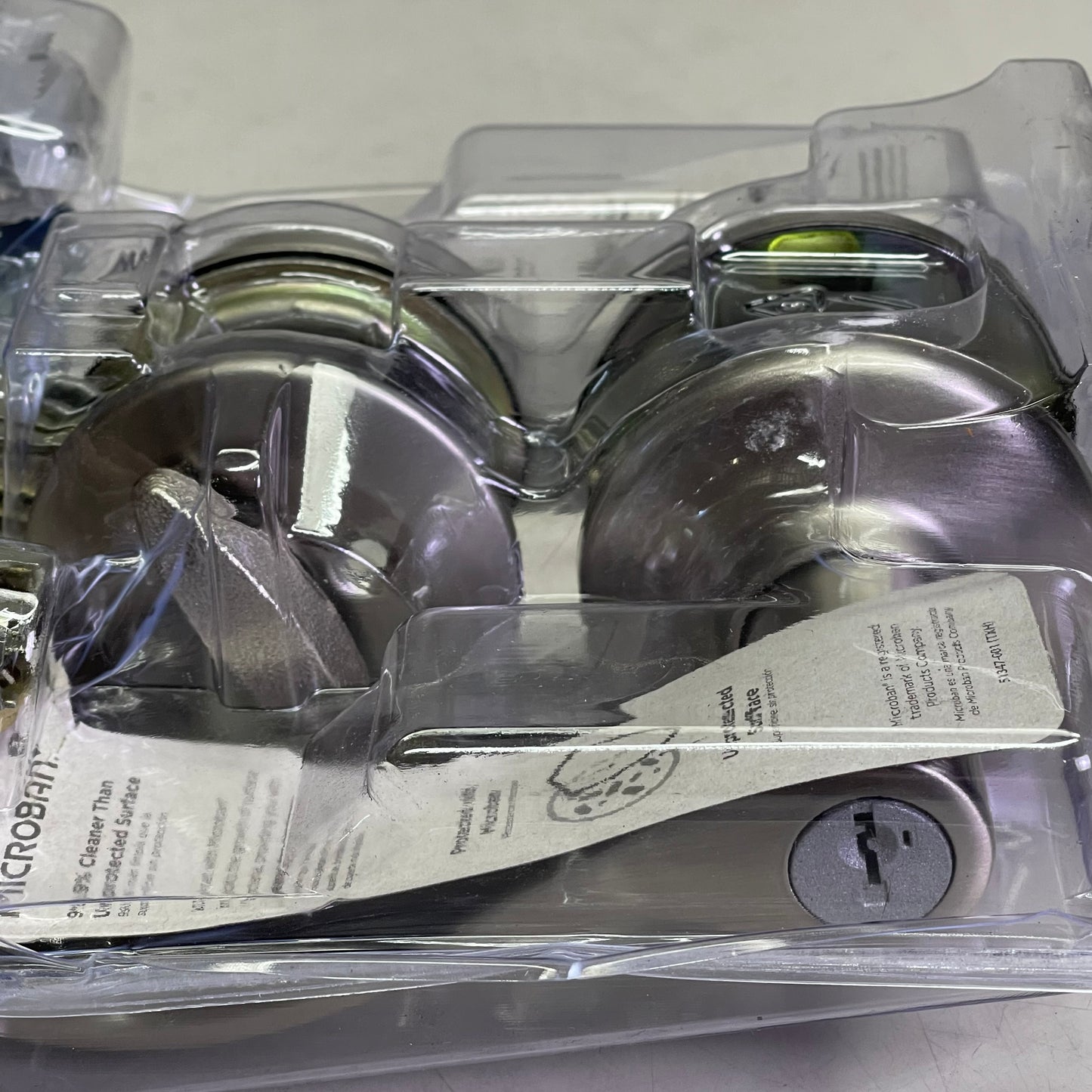 KWIKSET Balboa Entry Door Lever & Deadbolt 2-3/4" Satin Nickel 96900-420