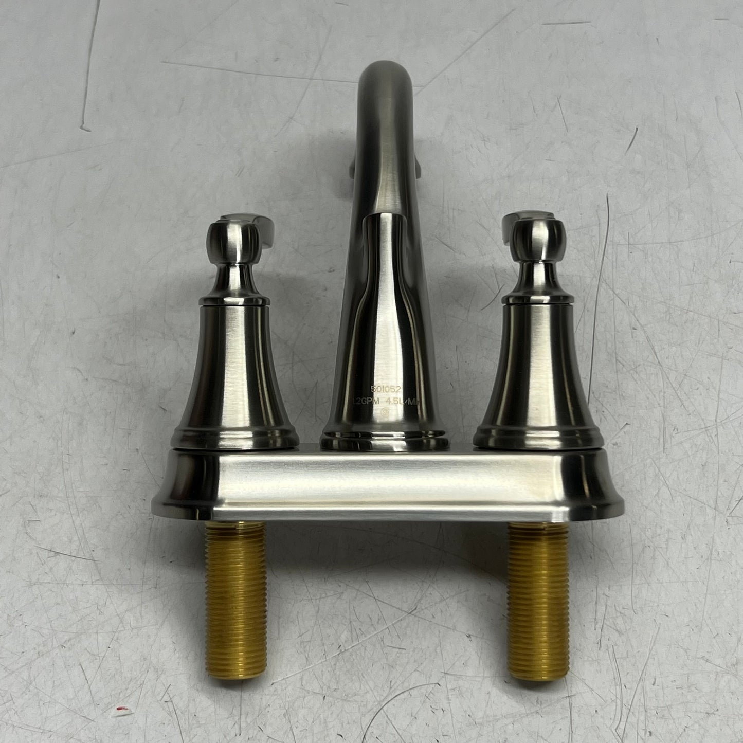 DELTA Woodhurst Centerset Bathroom Faucet (Stainless) 2532LF-SSTP