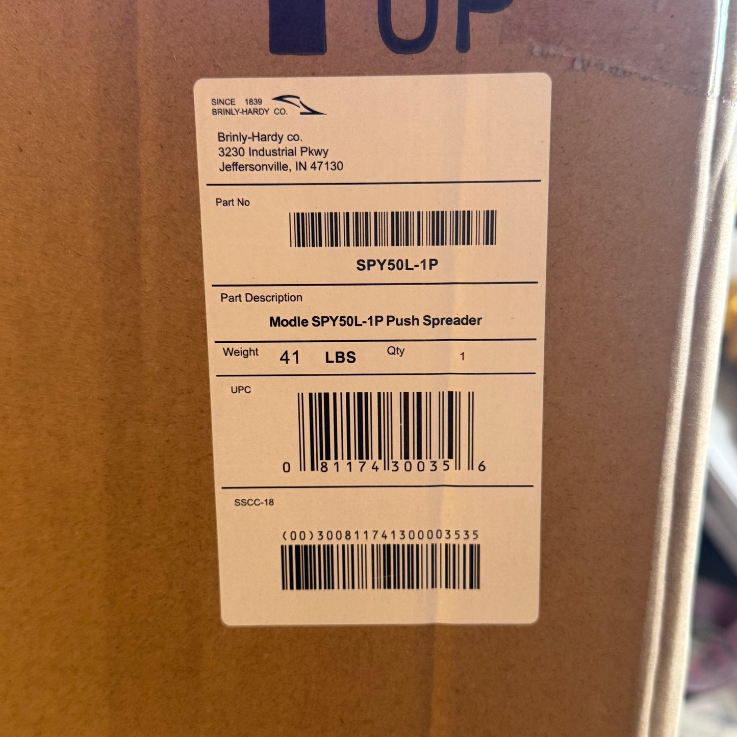 SPYKER Ergo-Pro Walk Behind Push Spreader 50 lb Capacity SPY50L-1P (New)