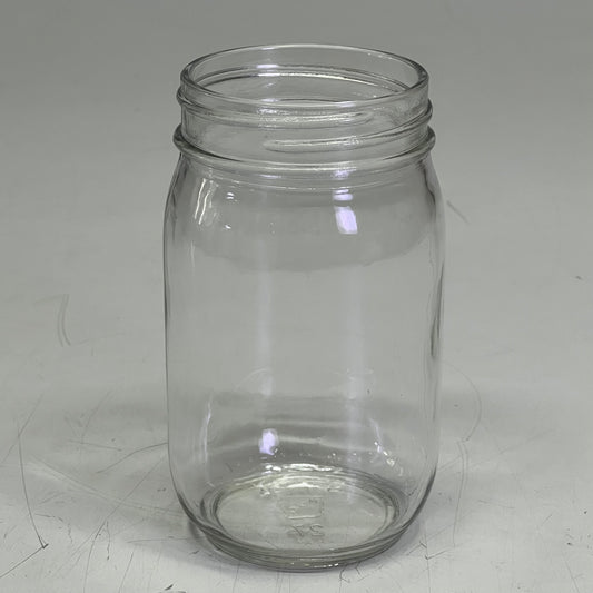 ZA@ ARKANSAS GLASS (12 PACK) Glass Containers 16 oz Clear A0016-080C1C