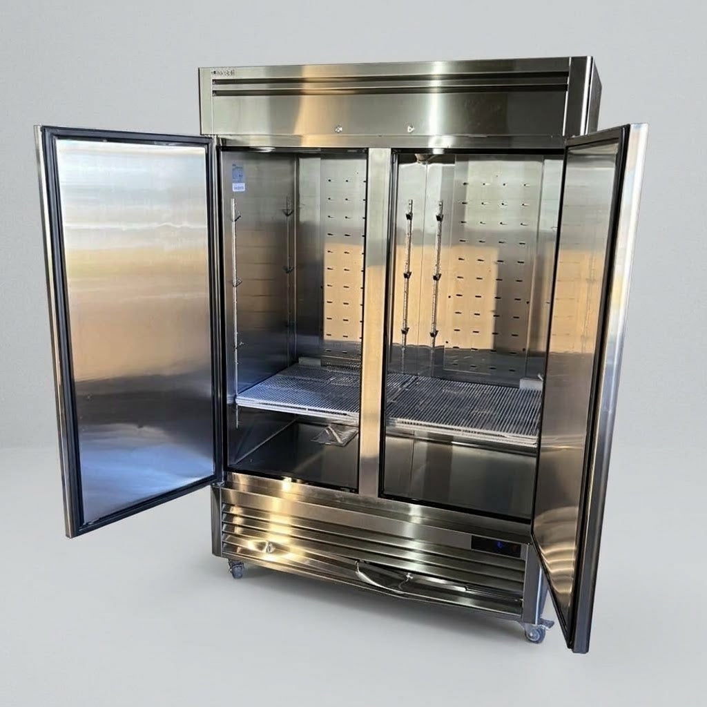 COLSKI Commercial Freezer - 2 Solid Doors 1231L/43.4 Cu. Ft. MF-49 (New Other, Front Dents & Broken Rear Griller)