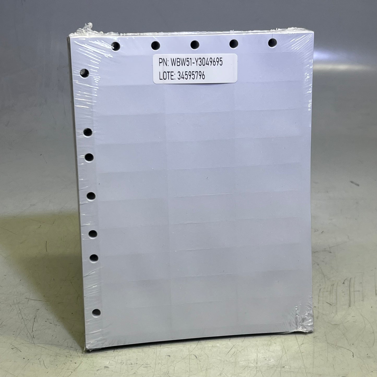 PDC (1000 Sheets - 30 Per Sheet) Label Laser W/HLS Portrait Sz 2-1/2" x 1", WBW51
