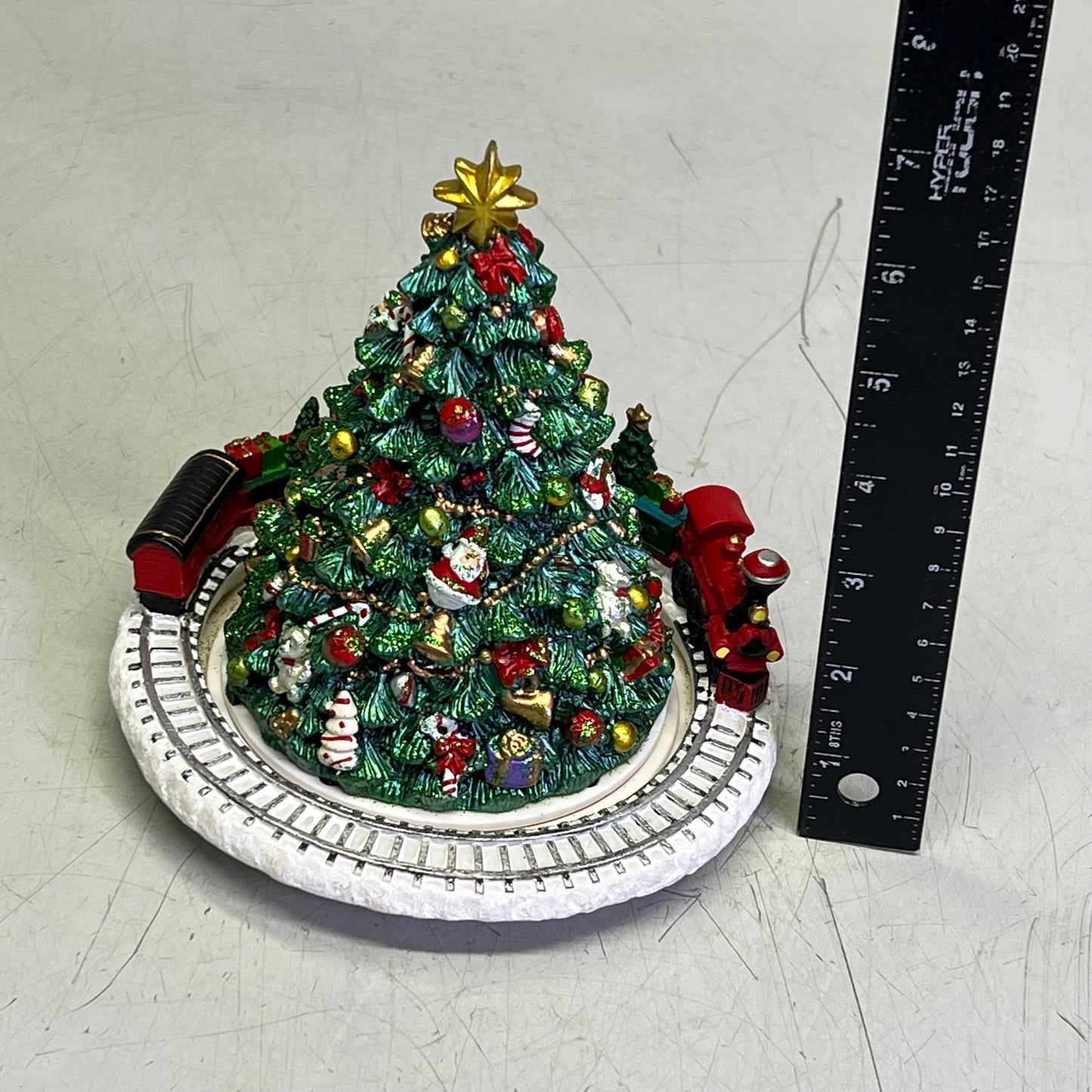 RAZ IMPORTS Animated Musical Tree W/ Train Christmas Decor 6.25" 3871351
