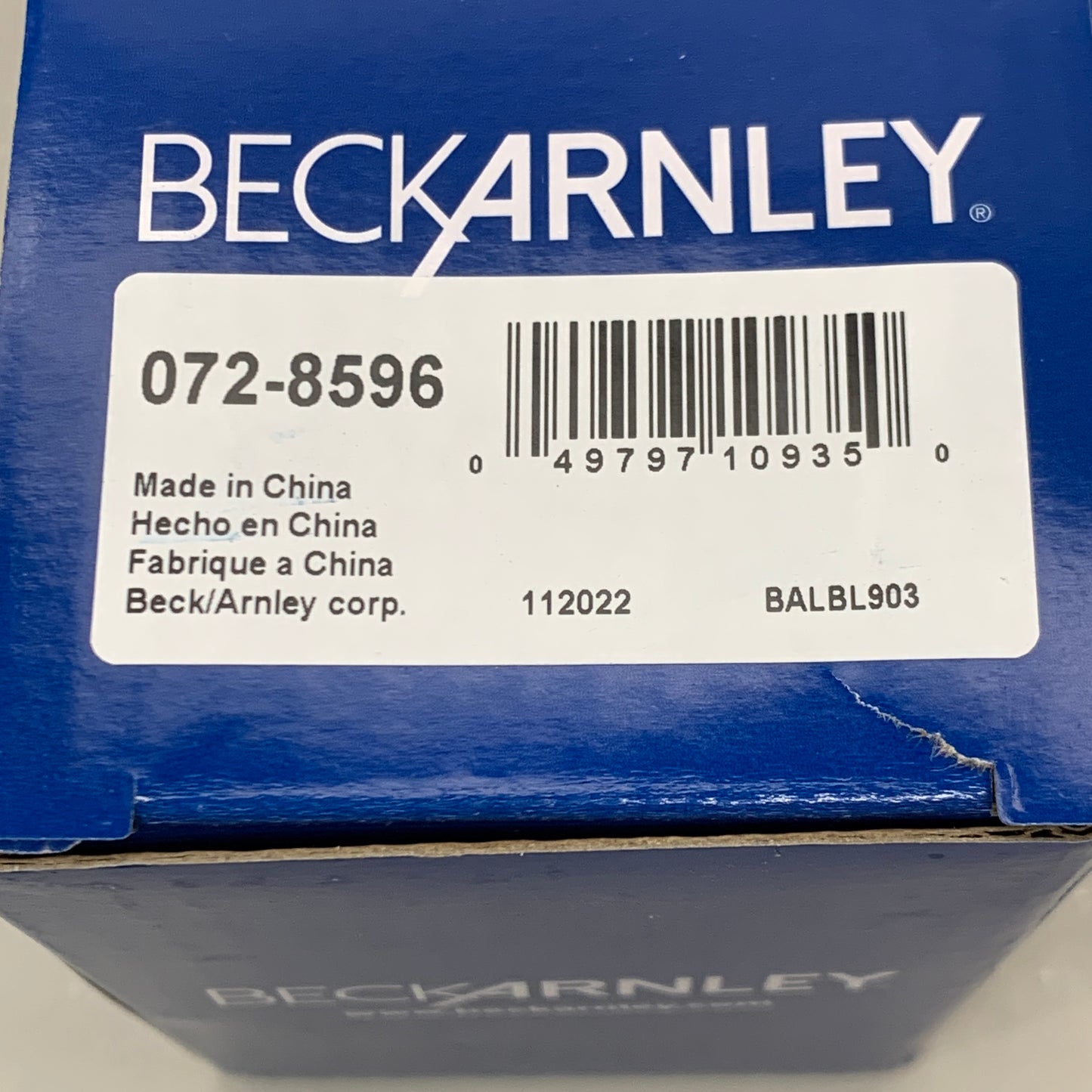 BECK ARNLEY Drum Brake Wheel Cylinder for Nissan Vehicles 072-8596