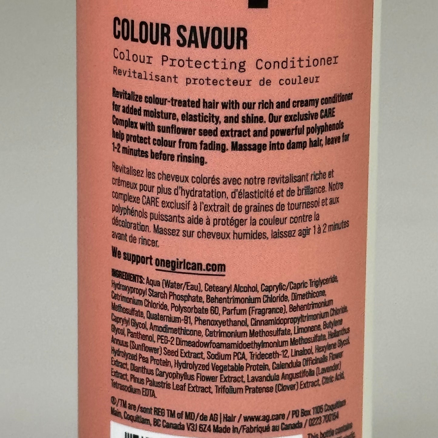 AG CARE Colour Savour Protecting Conditioner Preserves Vibrancy 8 fl oz 100116