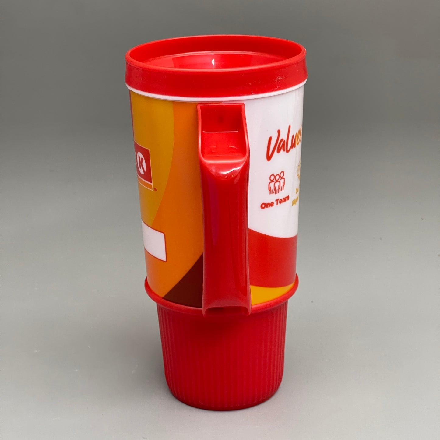 ZA@ CIRCLE K Soft Drink Cup Gas Station Mug 24 oz Red D