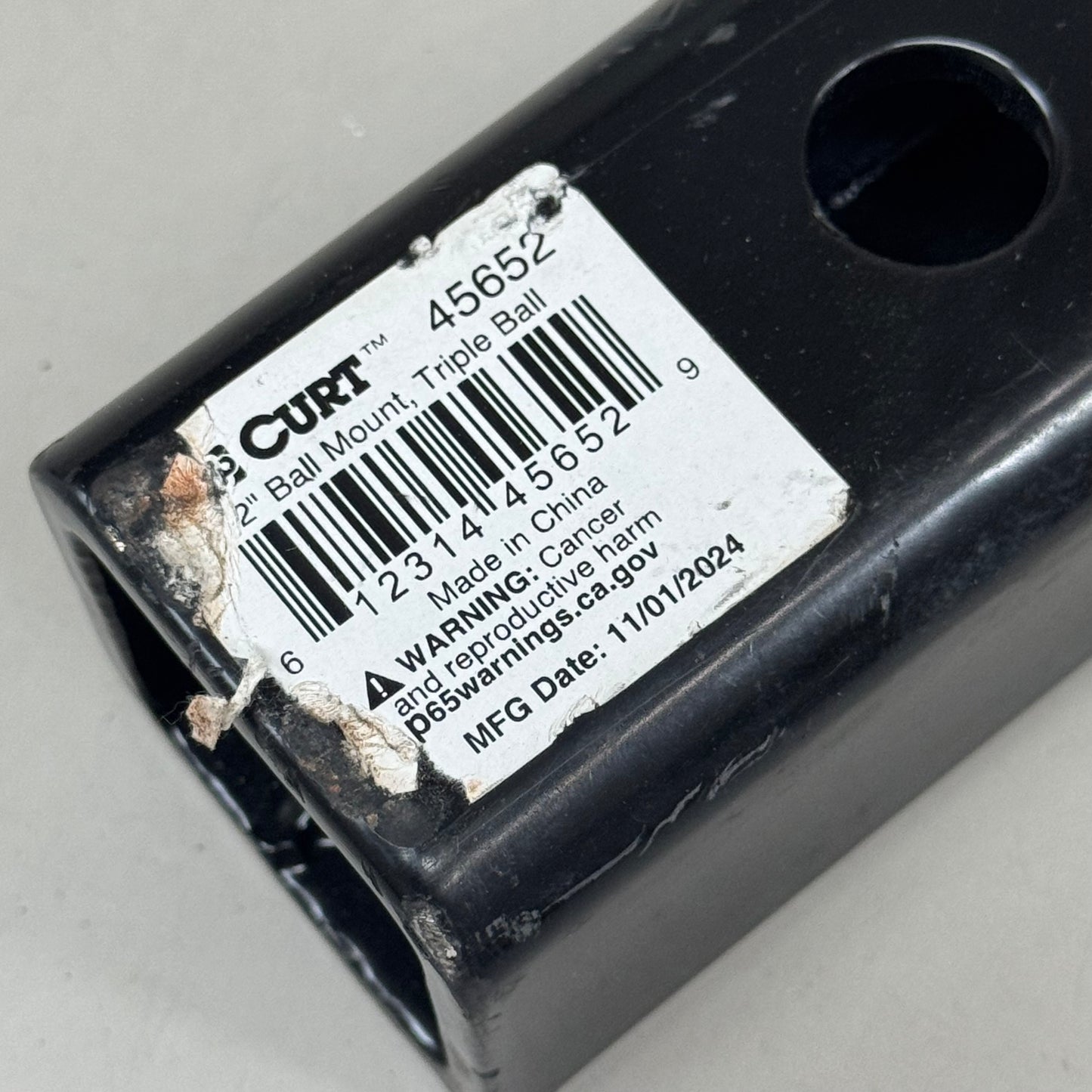 CURT Multi-Ball Mount Towing Hitch W/ Hollow Shank (Slight Cosmetic Damage) 45652