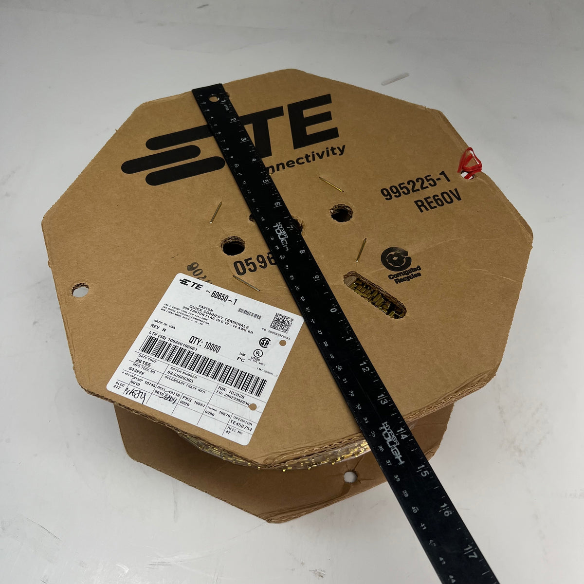 TE CONNECTIVITY (10,000 PACK) Faston Quick Connect Terminals Gold 0233928383