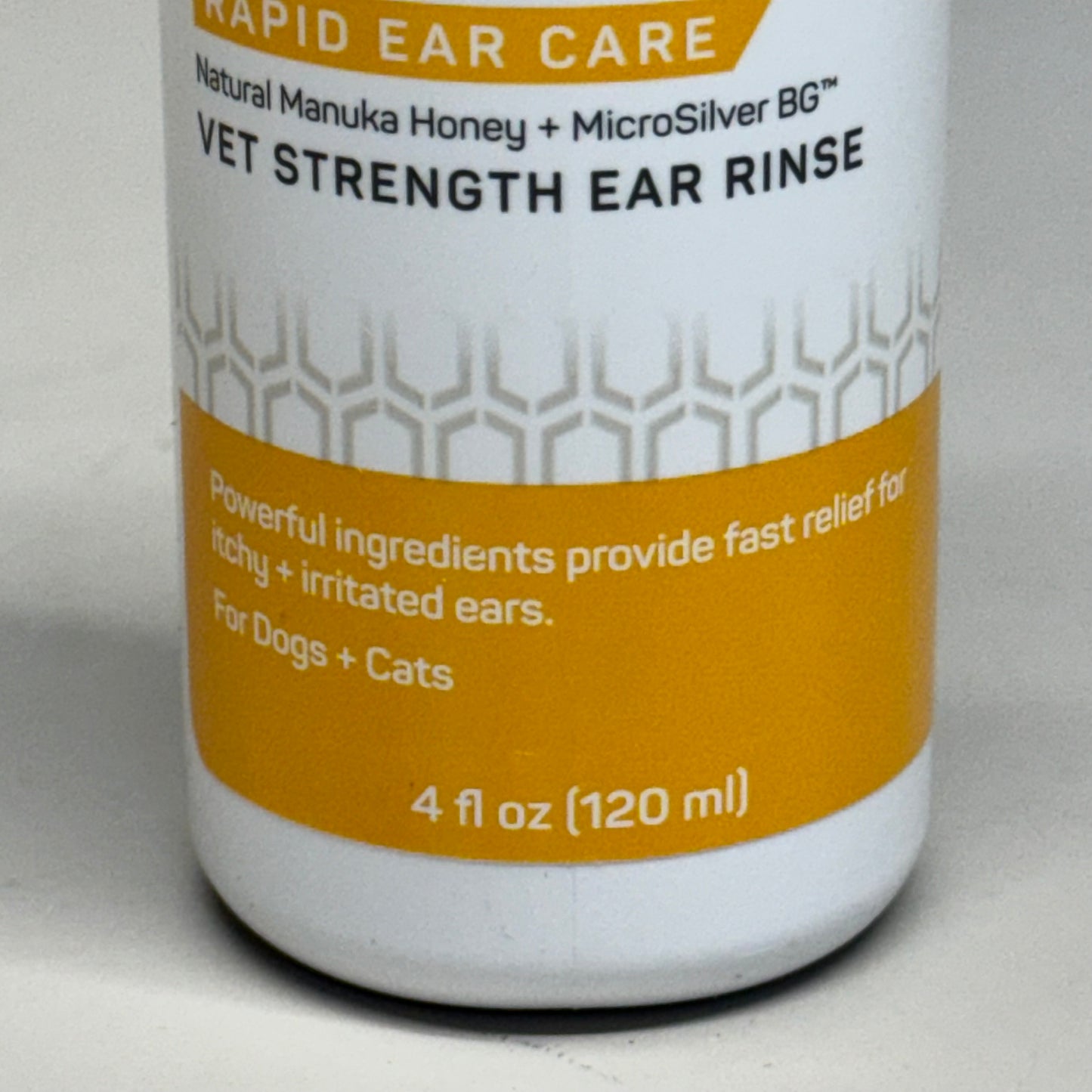 SILVER HONEY Rapid Ear Care 4fl oz 5-1 ml For Dogs and Cats BB 07/25