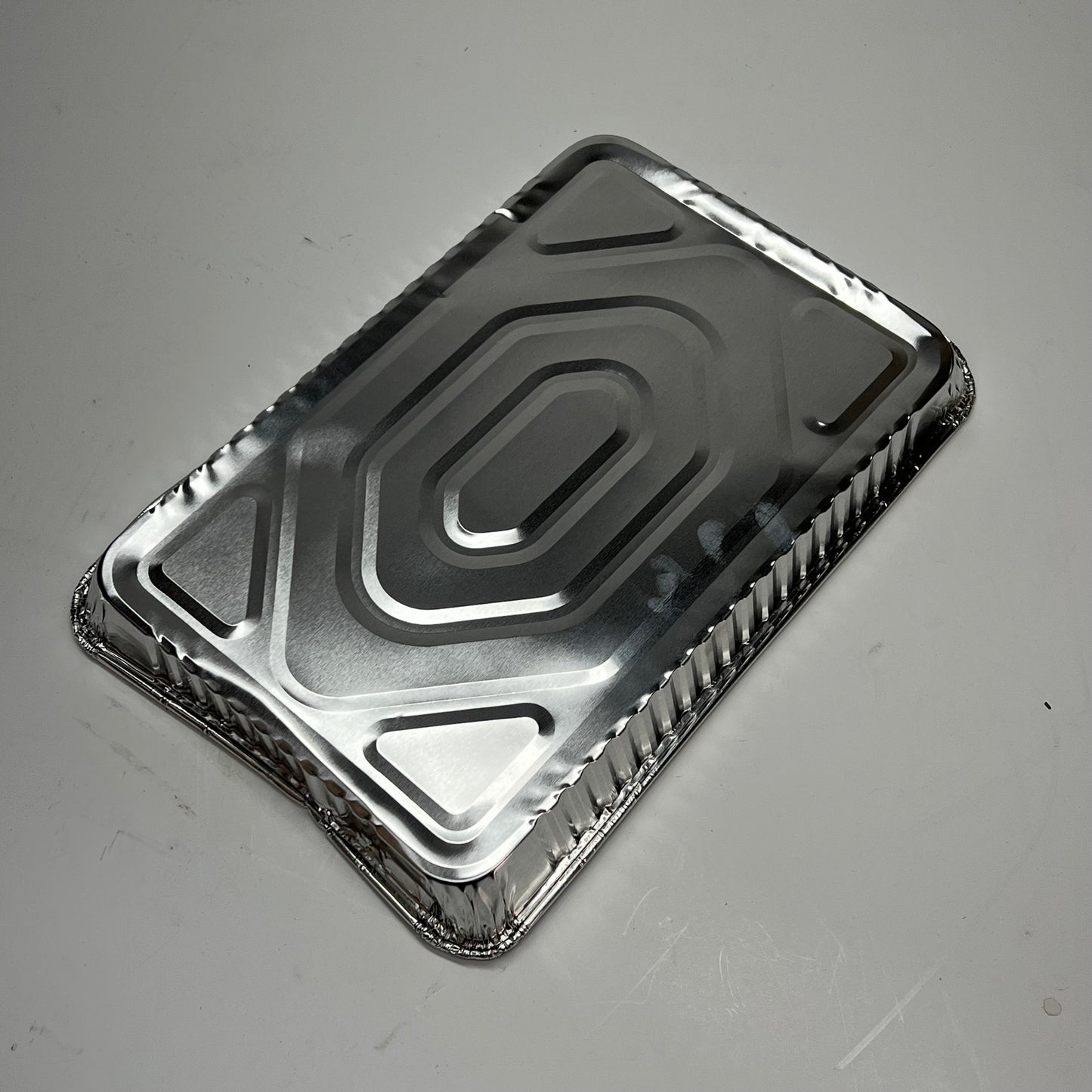 ZA@ D & W (100 PACK) Heavy Duty Aluminum Sheet Pan 1.3" Deep Silver 19251