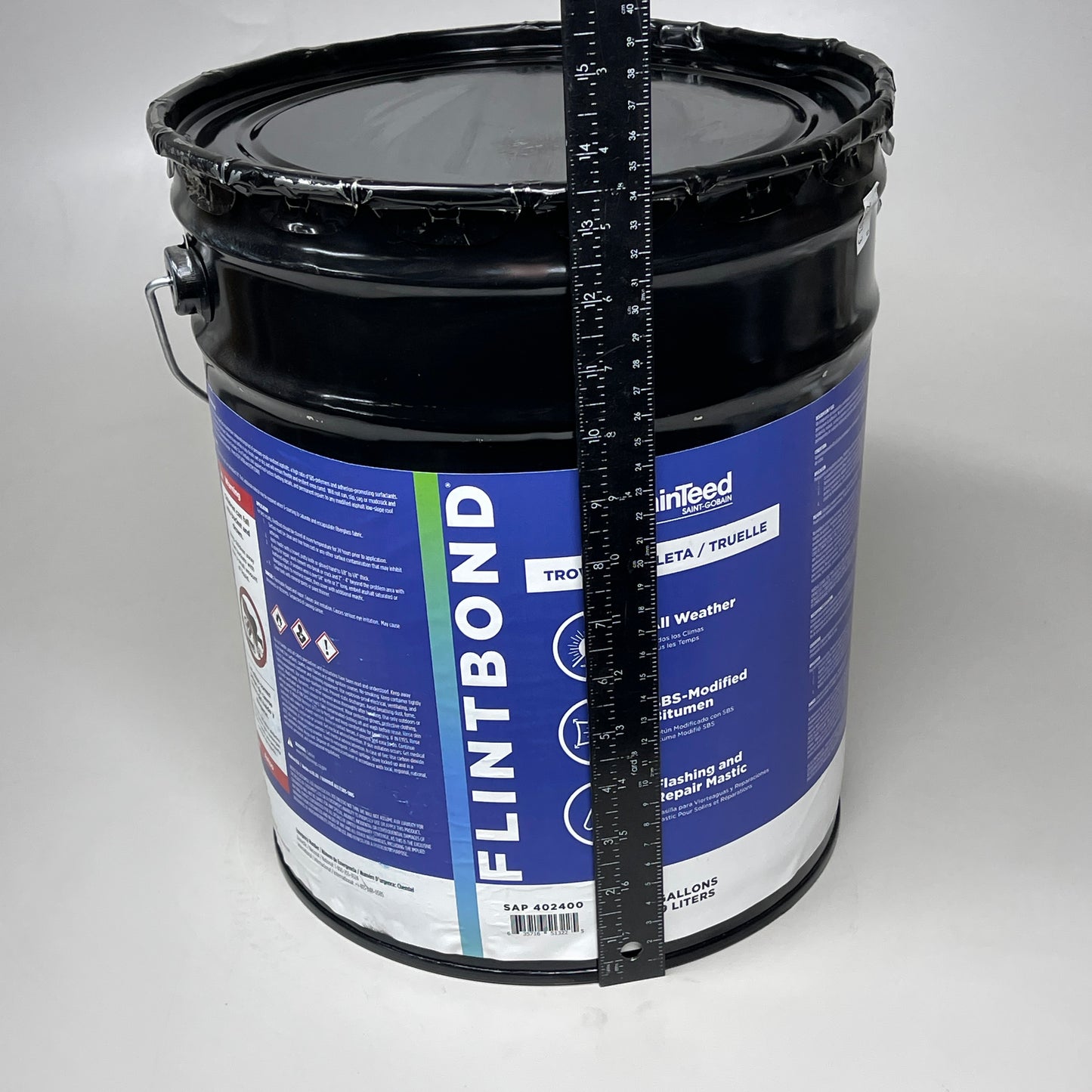 CERTAINTEED Flintbond All Weather SBS-Modified Bitumen Flashing Mastic 4.7 Gal (New)