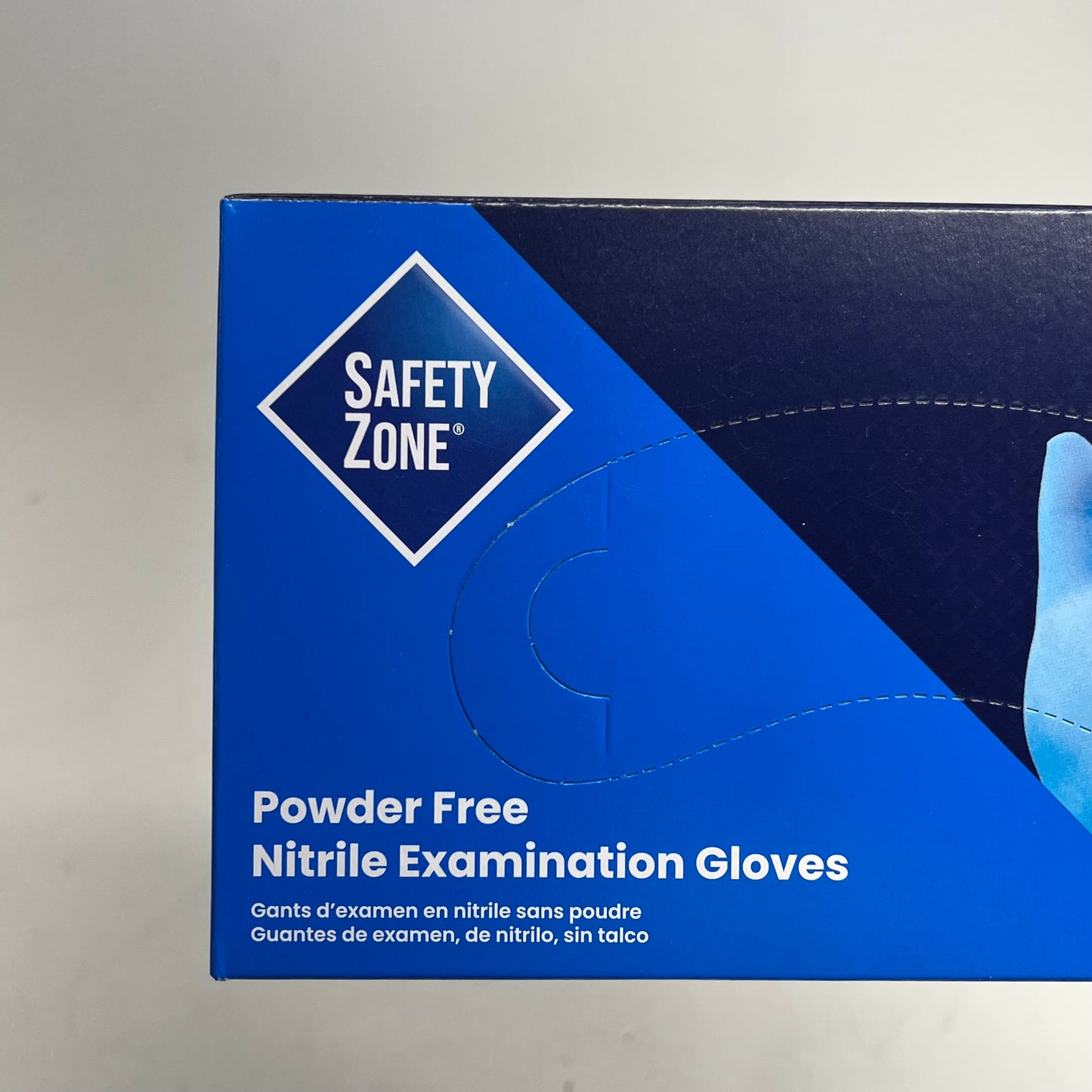 SAFETY ZONE (10 PACK, 100 EACH)  Powder Free Nitrile Examination Gloves Sz XL
