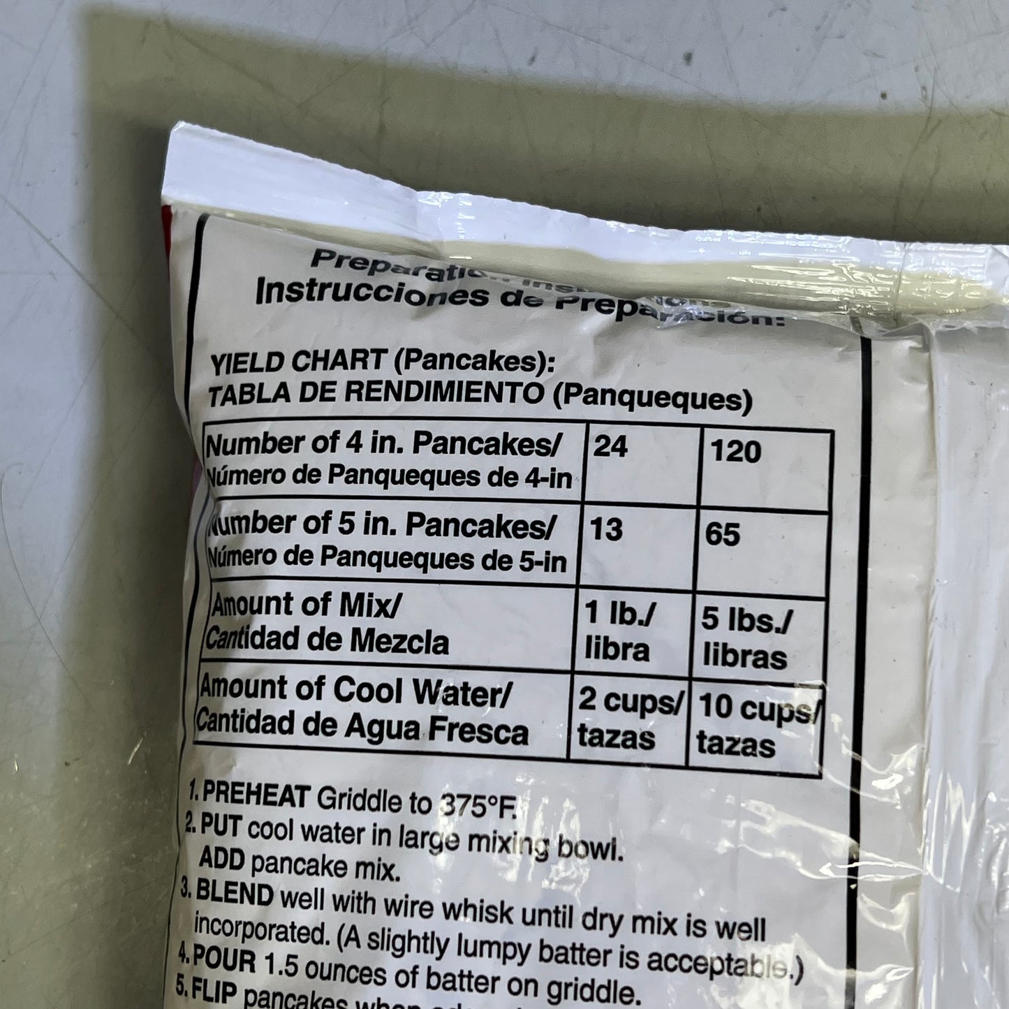 ZA@ ZA@PIONEER (2 PACK, 5 POUND EACH) Conestoga Sweet Cream Pancake & Waffle Mix White BB 08/25 D