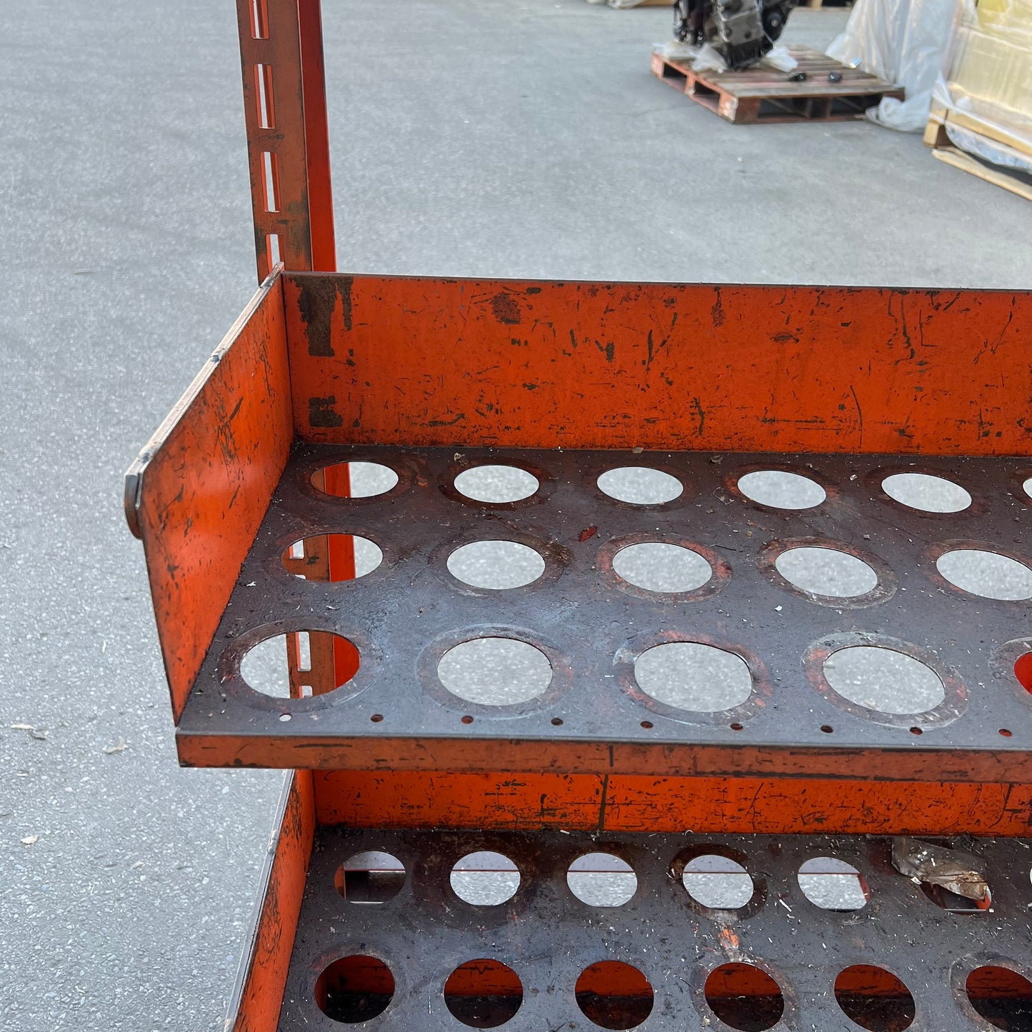 Cnc Tool Holder Cart 65"x 33"x23" 117 Slots Orange (Used)